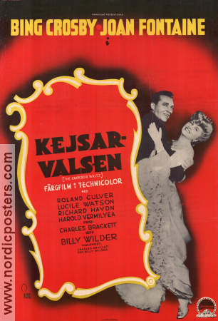 The Emperor Waltz 1948 poster Bing Crosby Billy Wilder