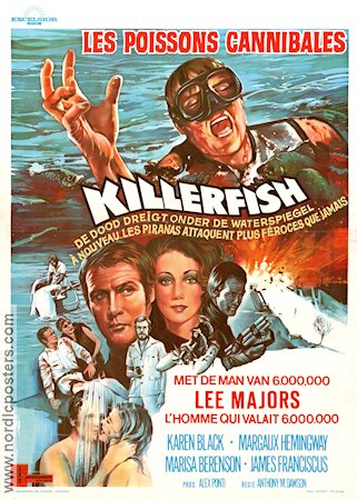 Killer Fish 1979 movie poster Lee Majors