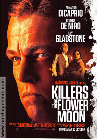 Killers of the Flower Moon 2023 movie poster Leonardo DiCaprio Robert De Niro Lily Gladstone Martin Scorsese
