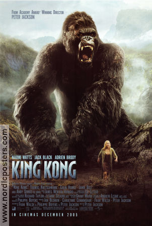 King Kong 2005 poster Naomi Watts Peter Jackson