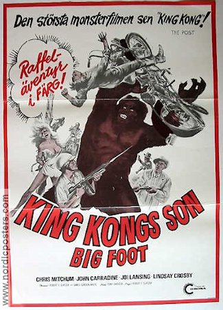 Big Foot 1977 movie poster John Carradine Motorcycles