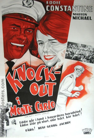 Bomben auf Monte Carlo 1960 movie poster Eddie Constantine Marion Michael Gunther Philipp Georg Jacoby