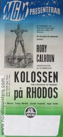 Il colosso di Rodi 1961 movie poster Rory Calhoun Lea Massari Georges Marchal Sergio Leone