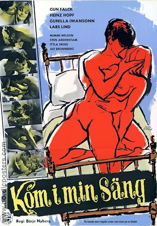 Kom i min säng 1968 movie poster Gun Falck Heinz Hopf