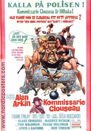 Inspector Clouseau 1968 movie poster Alan Arkin Frank Finlay Delia Boccardo Bud Yorkin Poster artwork: Jack Davis Police and thieves