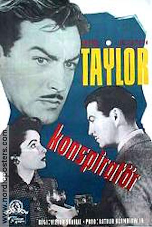 Conspirator 1949 movie poster Elizabeth Taylor Robert Taylor Robert Flemyng Victor Saville