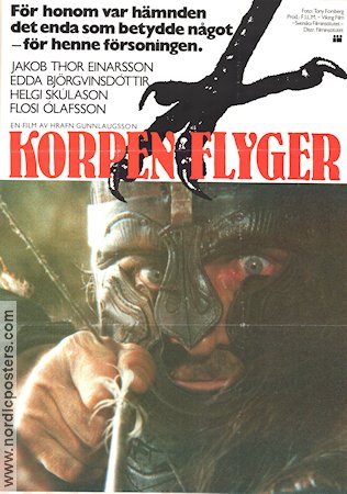 Hrafninn flygur 1984 movie poster Jakob Thor Einarsson Hrafn Gunnlaugsson Find more: Vikings Iceland