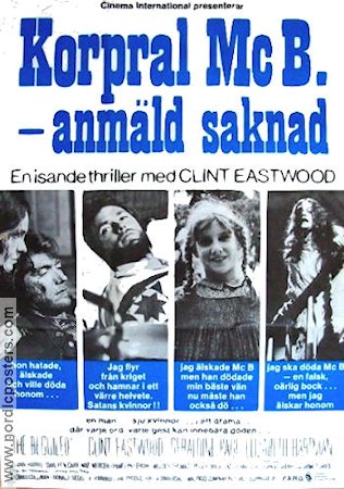 The Beguilded 1971 movie poster Clint Eastwood Geraldine Page Elizabeth Hartman Don Siegel