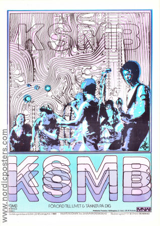 KSMB Förord till livet 1981 poster KSMB Steppan Guiance Michael Alonzo MNW Poster artwork: Susan Jones Rock and pop