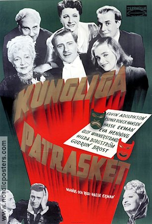 Kungliga patrasket 1945 movie poster Edvin Adolphson Ester Roeck Hansen Eva Henning Hasse Ekman