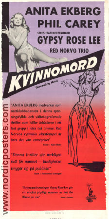 Screaming Mimi 1958 movie poster Anita Ekberg Phil Carey Gerd Oswald Film Noir Ladies