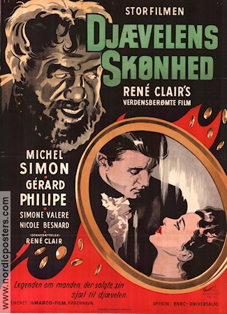 La beauté du diable 1950 movie poster Michel Simon Gérard Philipe René Clair