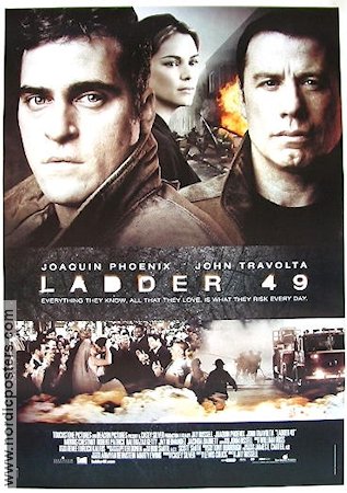 Ladder 49 2004 movie poster Joaquin Phoenix John Travolta Jacinda Barrett Jay Russell Fire