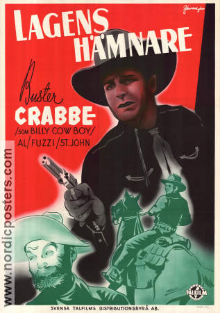 Cattle Stampede 1943 movie poster Buster Crabbe Al St John Frances Gladwin Sam Newfield Eric Rohman art