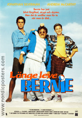 Weekend at Bernie´s 1989 movie poster Andrew McCarthy Jonathan Silverman Catherine Mary Stewart Ted Kotcheff
