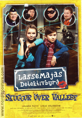 LasseMajas detektivbyrå Skuggor över Valleby 2014 movie poster Amanda Pajus Lukas Holgersson Tomas Norström Patrik Forsberg