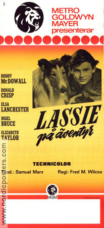 Lassie Come Home 1943 poster Roddy McDowall