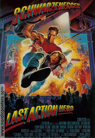 Last Action Hero 1993 movie poster Arnold Schwarzenegger F Murray Abraham Sharon Stone John McTiernan