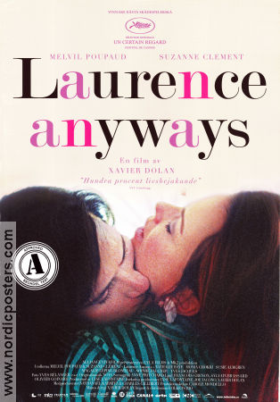 Laurence Anyways 2012 movie poster Melvil Poupaud Emmanuel Schwartz Suzanne Clément Xavier Dolan Country: Canada