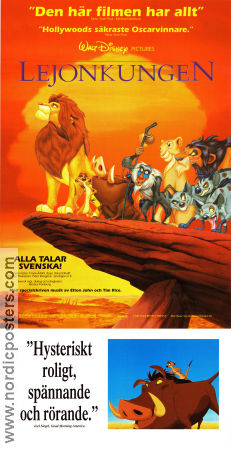The Lion King 1994 poster Matthew Broderick Roger Allers