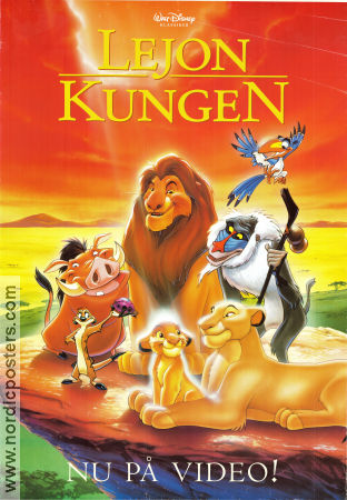 The Lion King 1994 poster Matthew Broderick Roger Allers Animation Cats