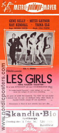 Les Girls 1957 poster Gene Kelly George Cukor