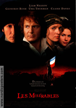 Les Miserables 1998 poster Liam Neeson Bille August