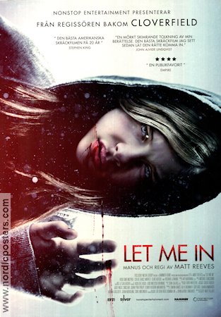 Let Me In 2010 movie poster Kodi Smit-McPhee Chloe Grace Moretz Richard Jenkins Matt Reeves Kids