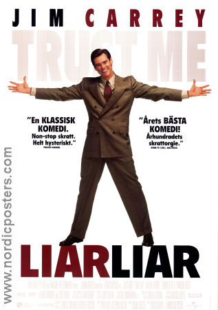 Liar Liar 1997 movie poster Jim Carrey Maura Tierney Amanda Donohoe Tom Shadyac