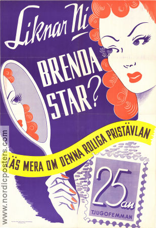 Liknar ni Brenda Star Allers 1943 movie poster Brenda Starr Dale Messick From comics