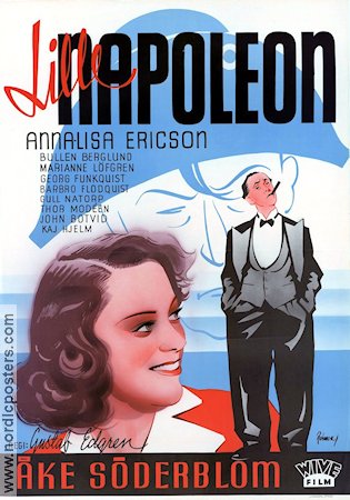 Lille Napoleon 1943 movie poster Åke Söderblom Annalisa Ericson