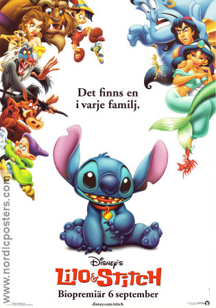 Lilo and Stitch 2002 movie poster Daveigh Chase Dean DeBlois Animation