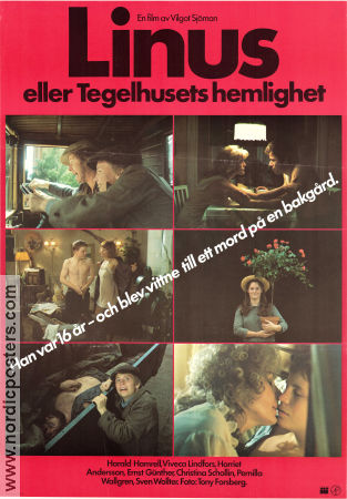 Linus eller tegelhusets hemlighet 1979 movie poster Harald Hamrell Viveca Lindfors Ernst Günther Vilgot Sjöman
