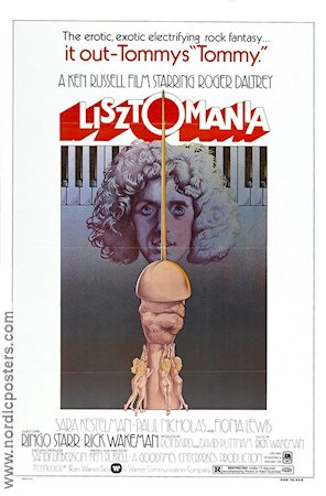 Lisztomania 1975 poster Roger Daltrey Ken Russell
