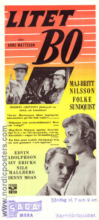 Litet bo 1956 movie poster Maj-Britt Nilsson Folke Sundquist Edvin Adolphson Arne Mattsson