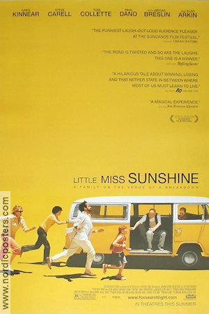 Little Miss Sunshine 2006 movie poster Steve Carell Greg Kinnear Cars and racing