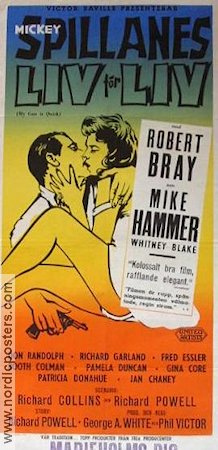 My Gun is Quick 1958 movie poster Robert Bray Writer: Mickey Spillane