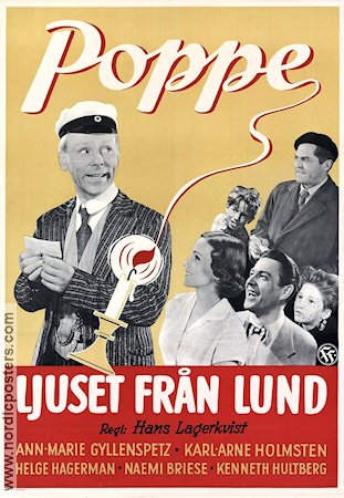 Ljuset från Lund 1955 movie poster Nils Poppe Find more: Skåne
