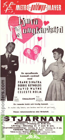 The Tender Trap 1956 movie poster Frank Sinatra Debbie Reynolds David Wayne Charles Walters Musicals