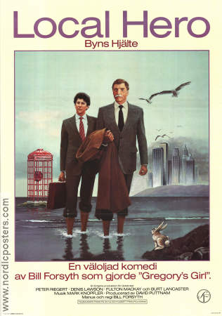 Local Hero 1983 movie poster Peter Riegert Burt Lancaster Bill Forsyth