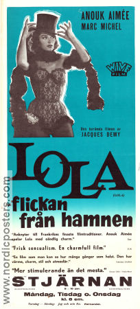 Lola 1961 movie poster Anouk Aimée Marc Michel Jacques Harden Jacques Demy