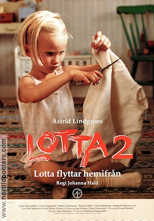 Lotta flyttar hemifrån 1993 poster Grete Havnesköld Johanna Hald