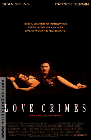 Love Crimes 1992 movie poster Sean Young Patrick Bergin Arnetia Walker Lizzie Borden