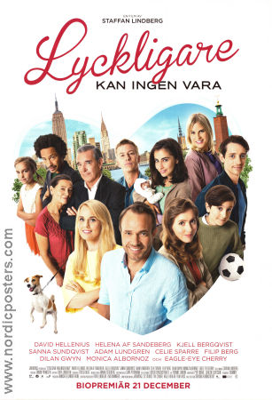 Lyckligare kan ingen vara 2018 movie poster David Hellenius Helena Af Sandeberg Kjell Bergqvist Sanna Sundqvist Staffan Lindberg
