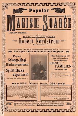 Magisk soaré Robert Nordström 1904 poster Robert Nordström