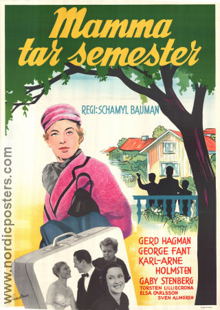 Mamma tar semester 1957 movie poster Gerd Hagman George Fant Karl-Arne Holmsten Schamyl Bauman Travel