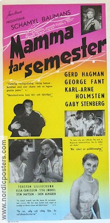 Mamma tar semester 1957 movie poster Gerd Hagman George Fant Schamyl Bauman