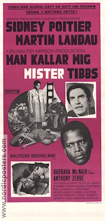 They Call Me Mister Tibbs 1970 movie poster Sidney Poitier Martin Landau Gordon Douglas