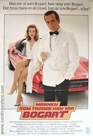 The Man with Bogart´s Face 1980 movie poster Robert Sacchi Franco Nero Michelle Phillips Robert Day Cars and racing