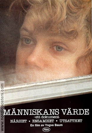 Människans värde 1990 movie poster Yngve Baum Documentaries